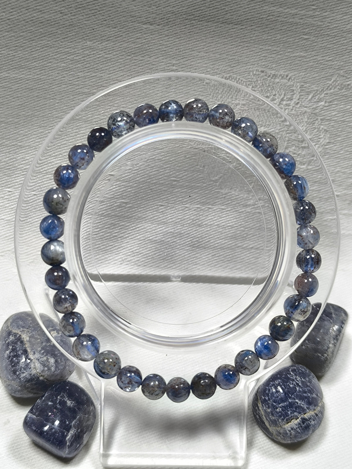 Bloodshot iolite 6mm bracelet