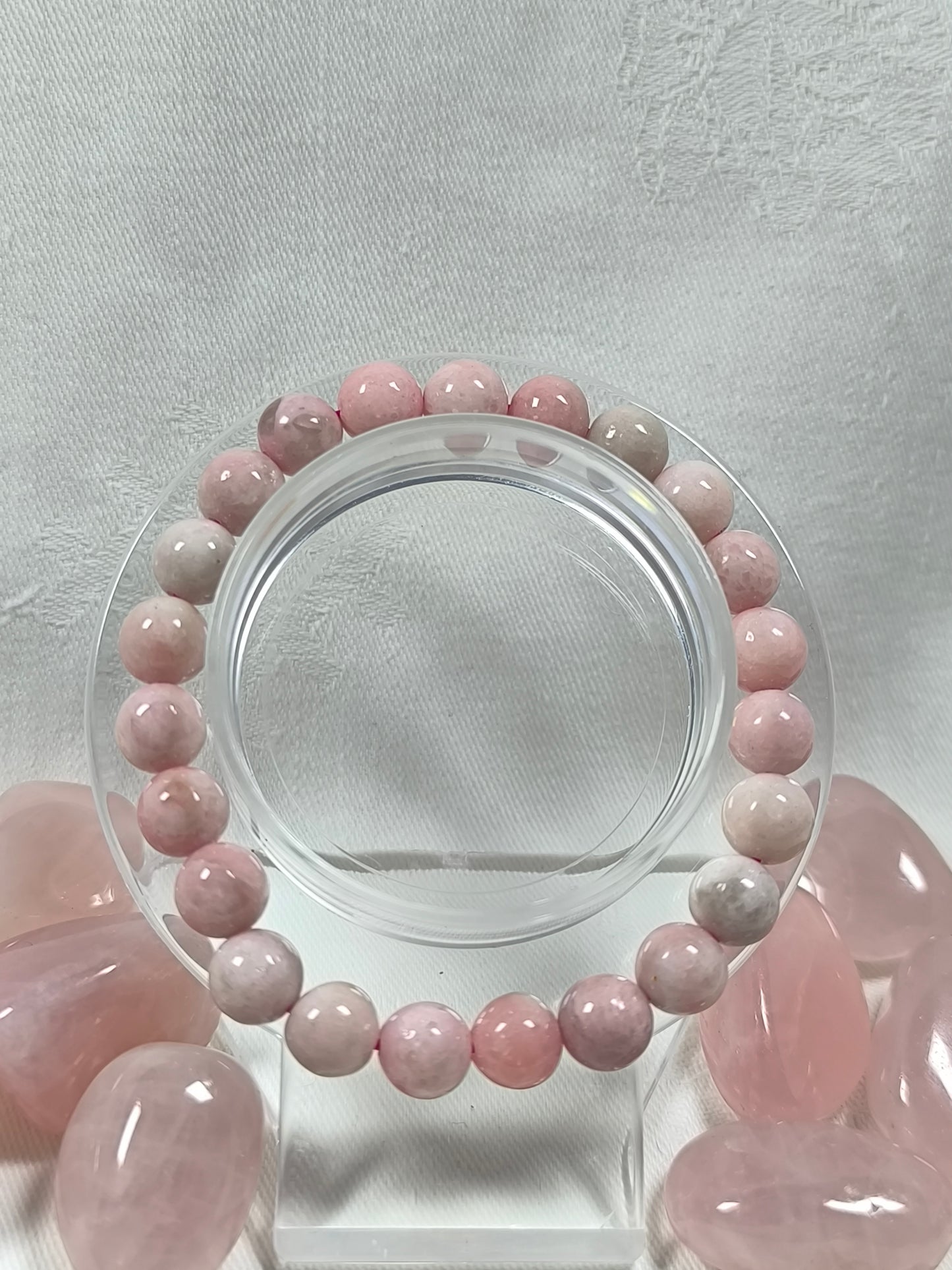 Pink opal 8mm bracelet