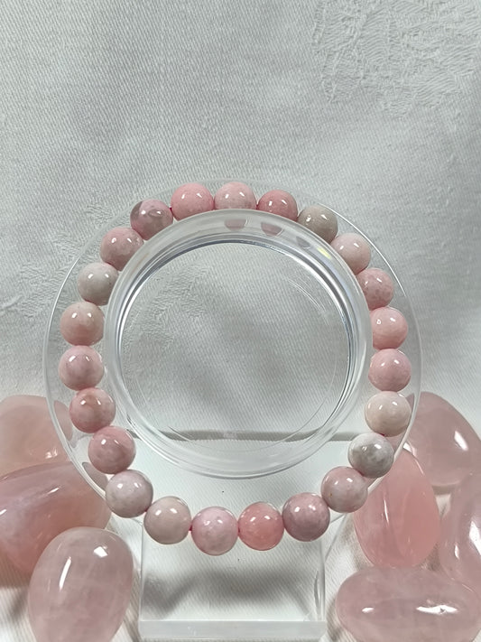 Pink opal 8mm bracelet