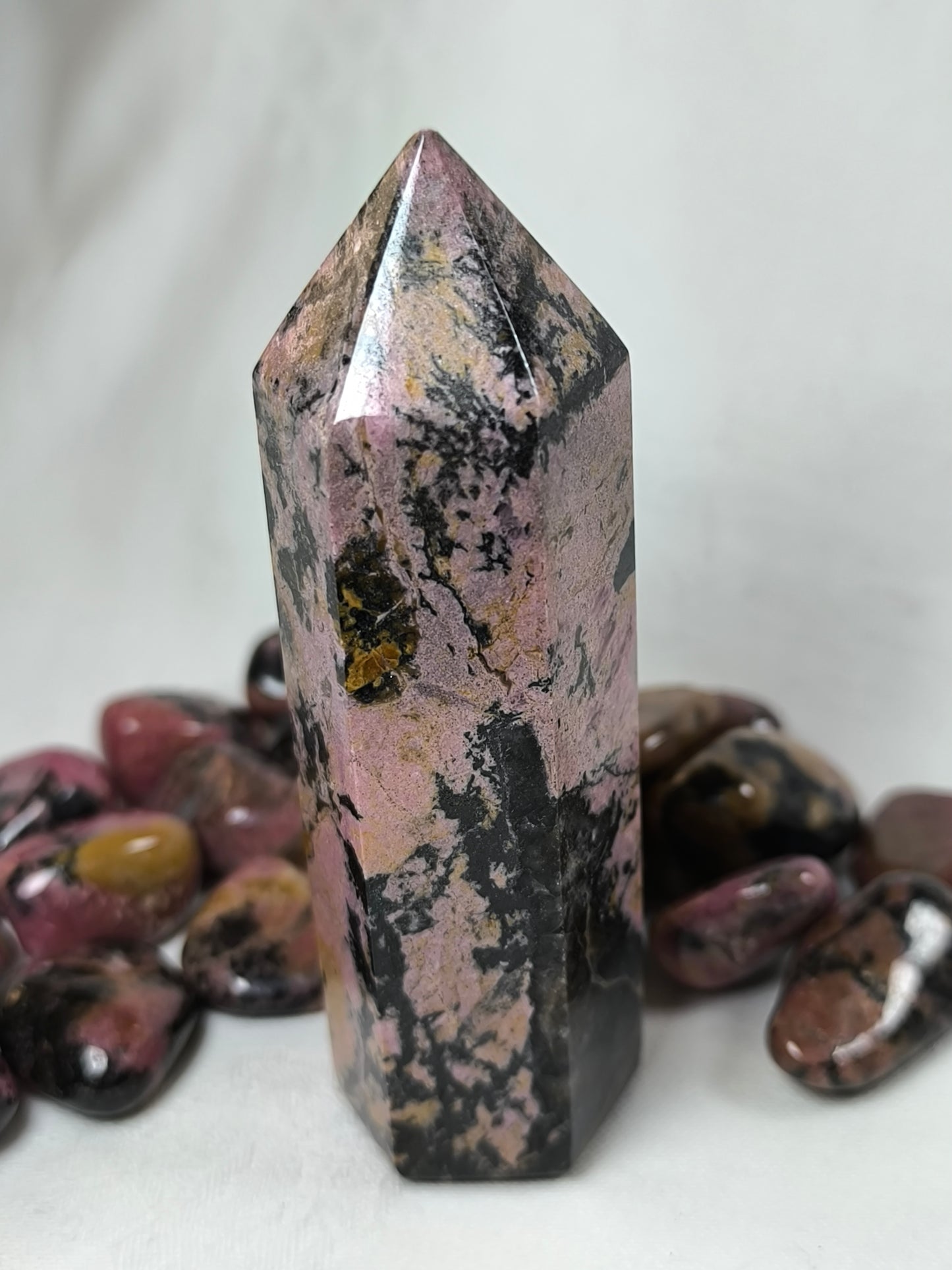Rhodonite tower