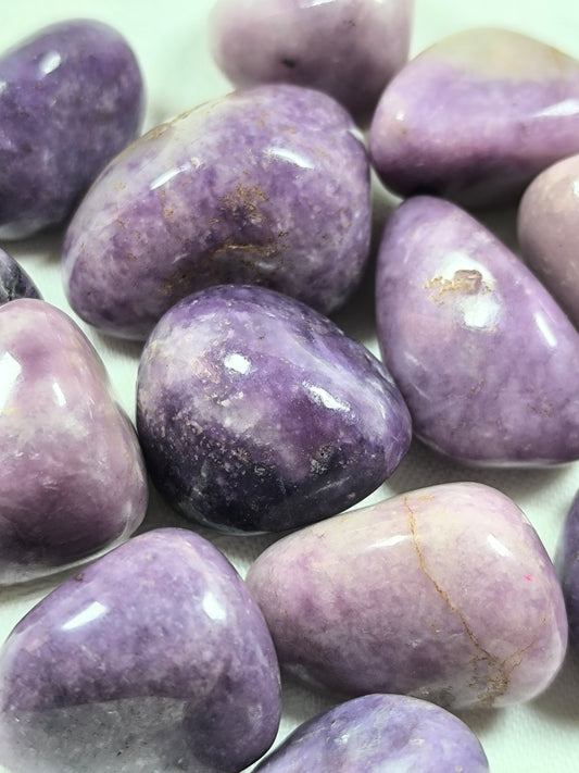 Lepidolite tumbles
