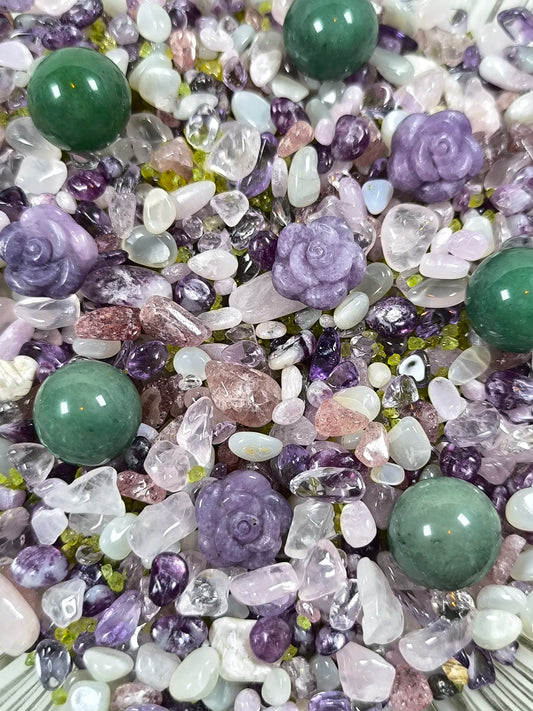 Spring garden crystal confetti