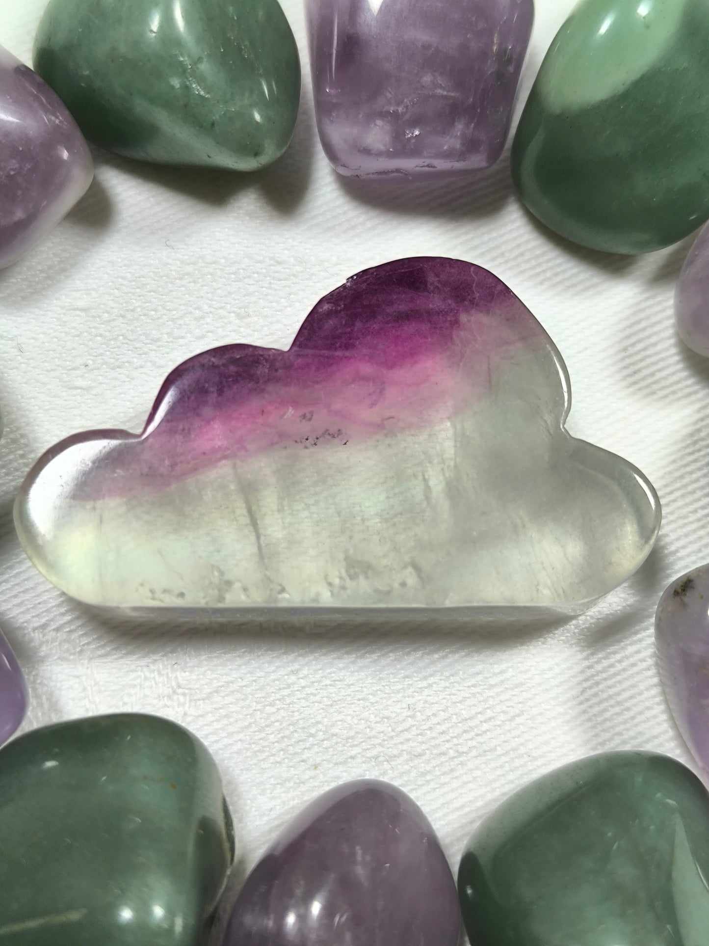 Rainbow fluorite clouds