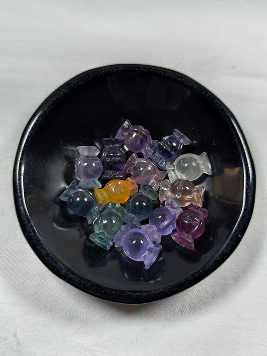 Obsidian round bowl