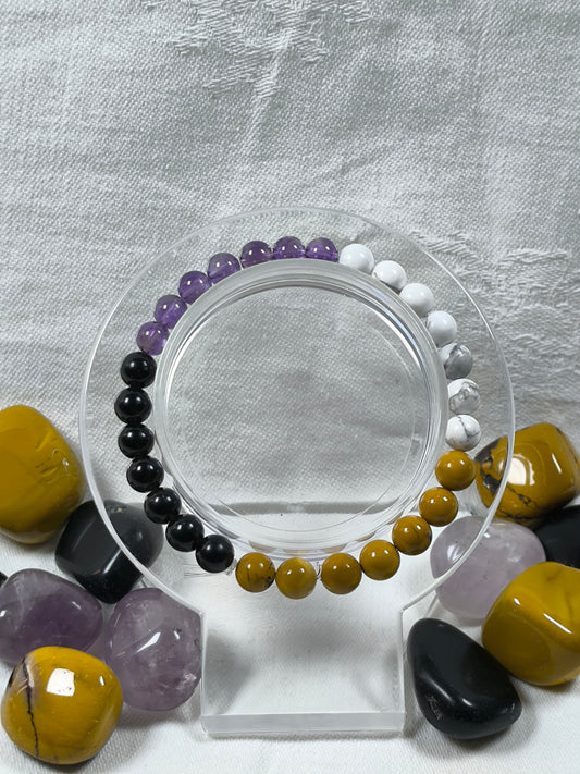 Non-binary pride flag bracelet