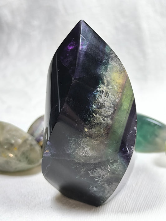 Fluorite flames