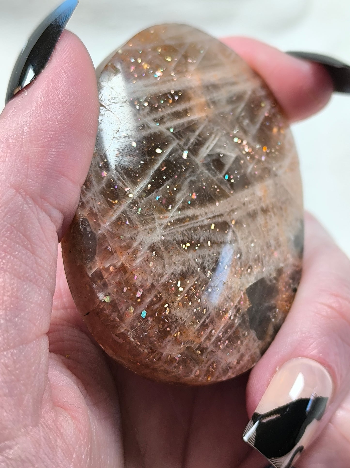 Sunstone palm stone