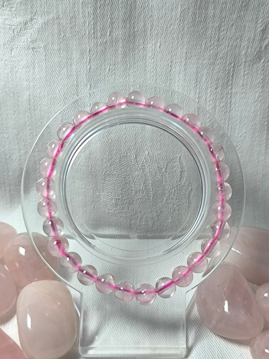 Rose quartz 6mm bracelet