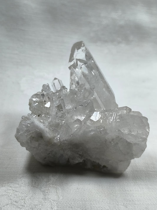 Clear quartz cluster