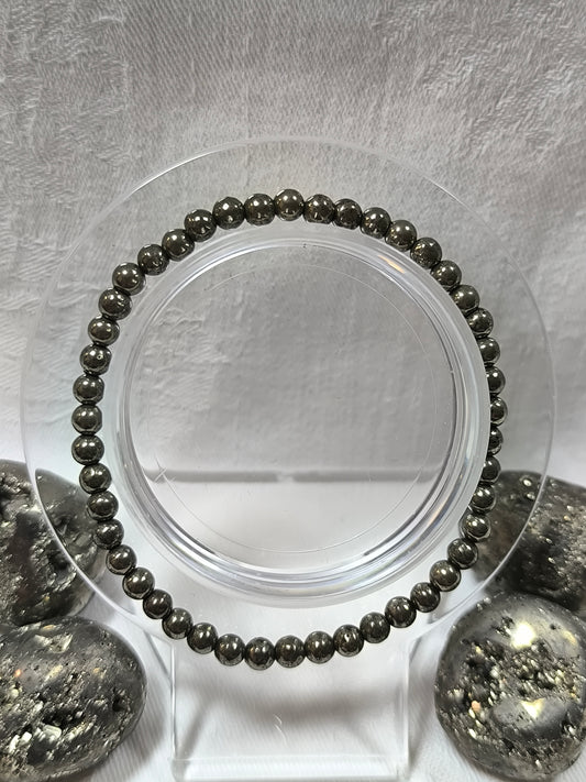 Pyrite 4mm bracelet
