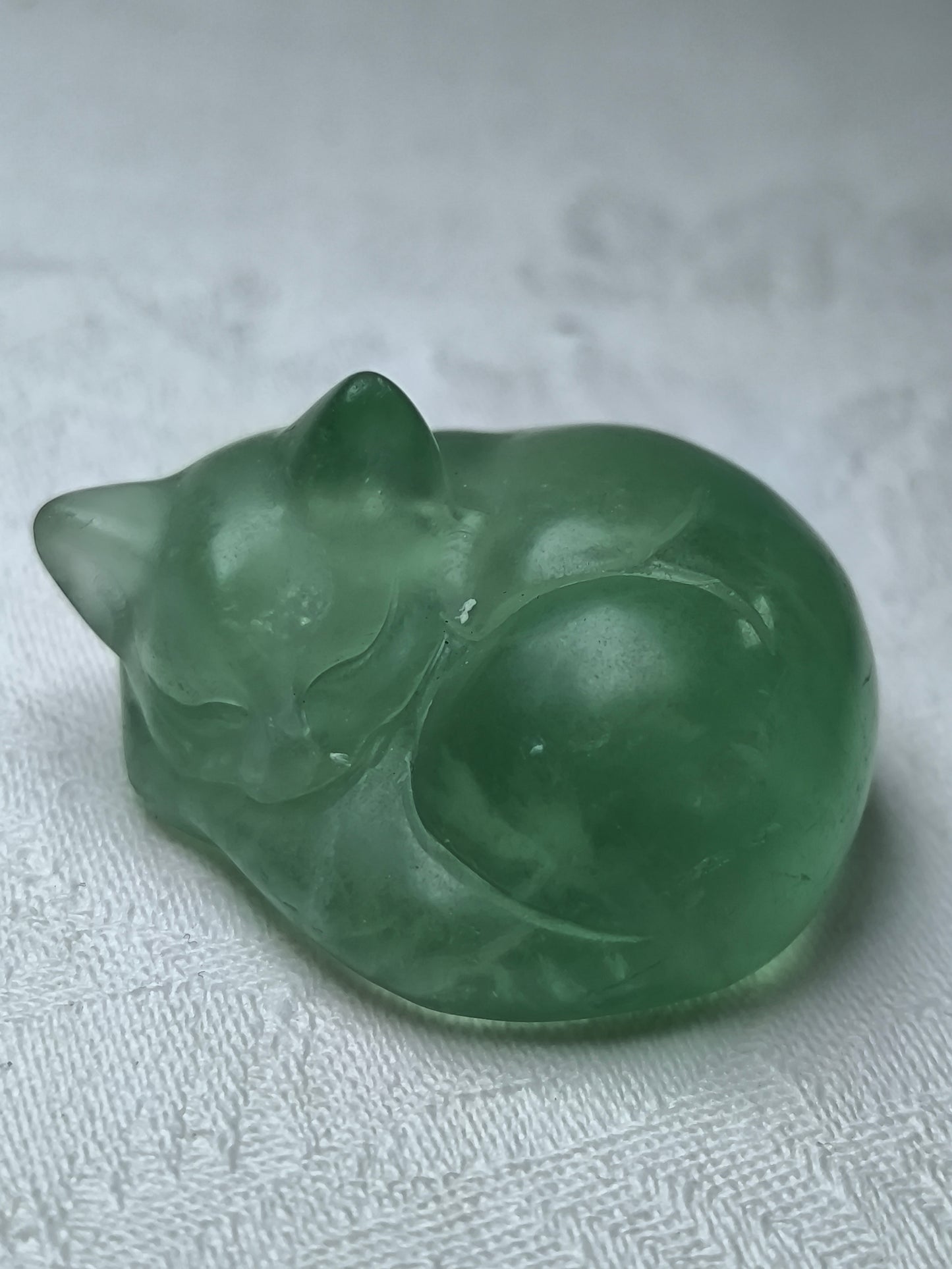 Fluorite sleeping cats